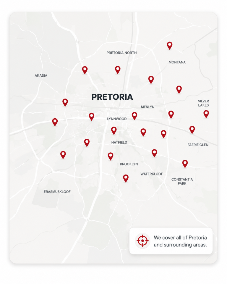 Pretoria Service Areas